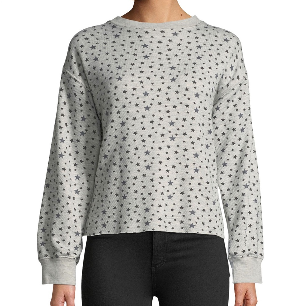 Current Elliot raw edge crew neck sweatshirt